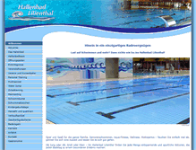 Tablet Screenshot of hallenbad-lilienthal.de
